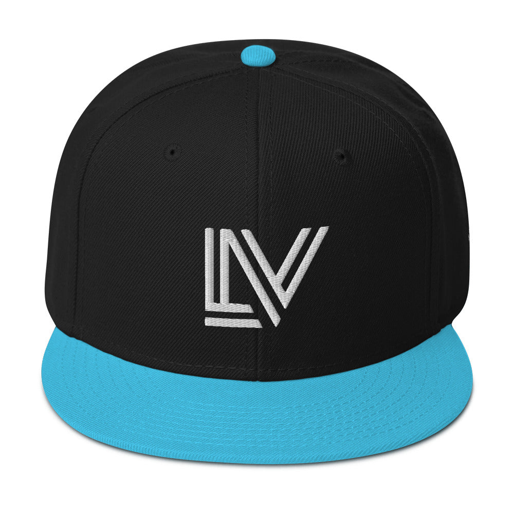 White Lettering - LV Snapback Hat