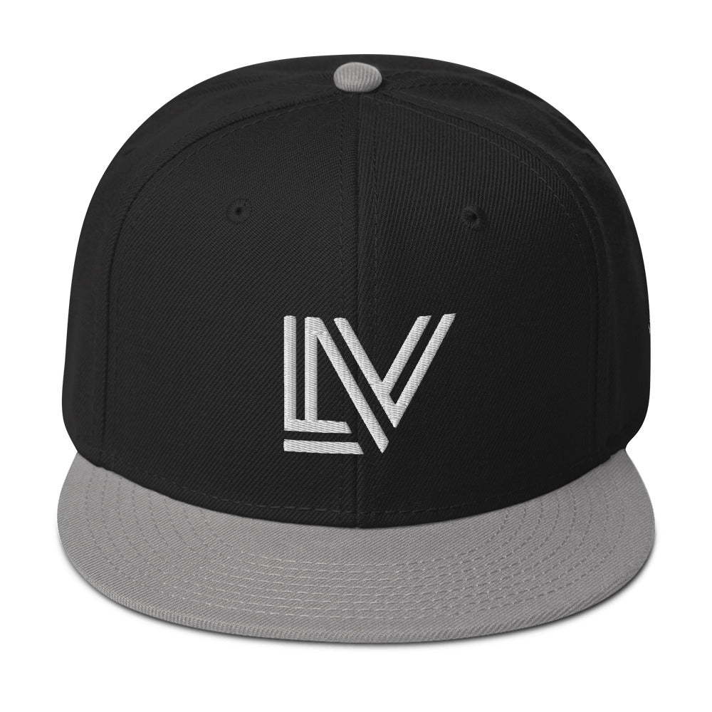 White Lettering - LV Snapback Hat