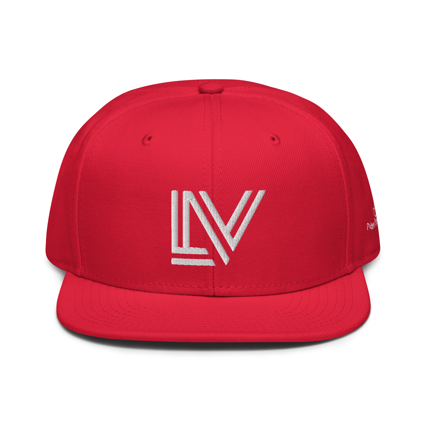 White Lettering - LV Snapback Hat