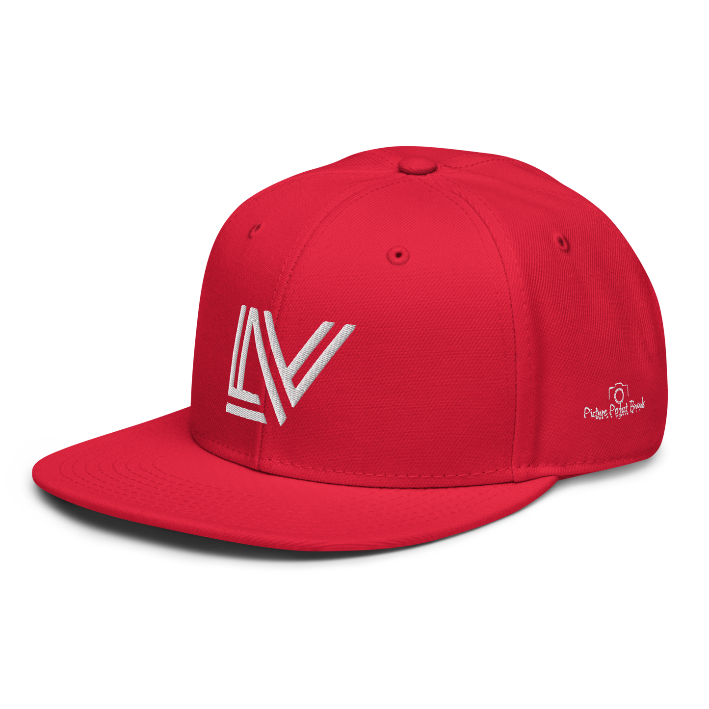 White Lettering - LV Snapback Hat