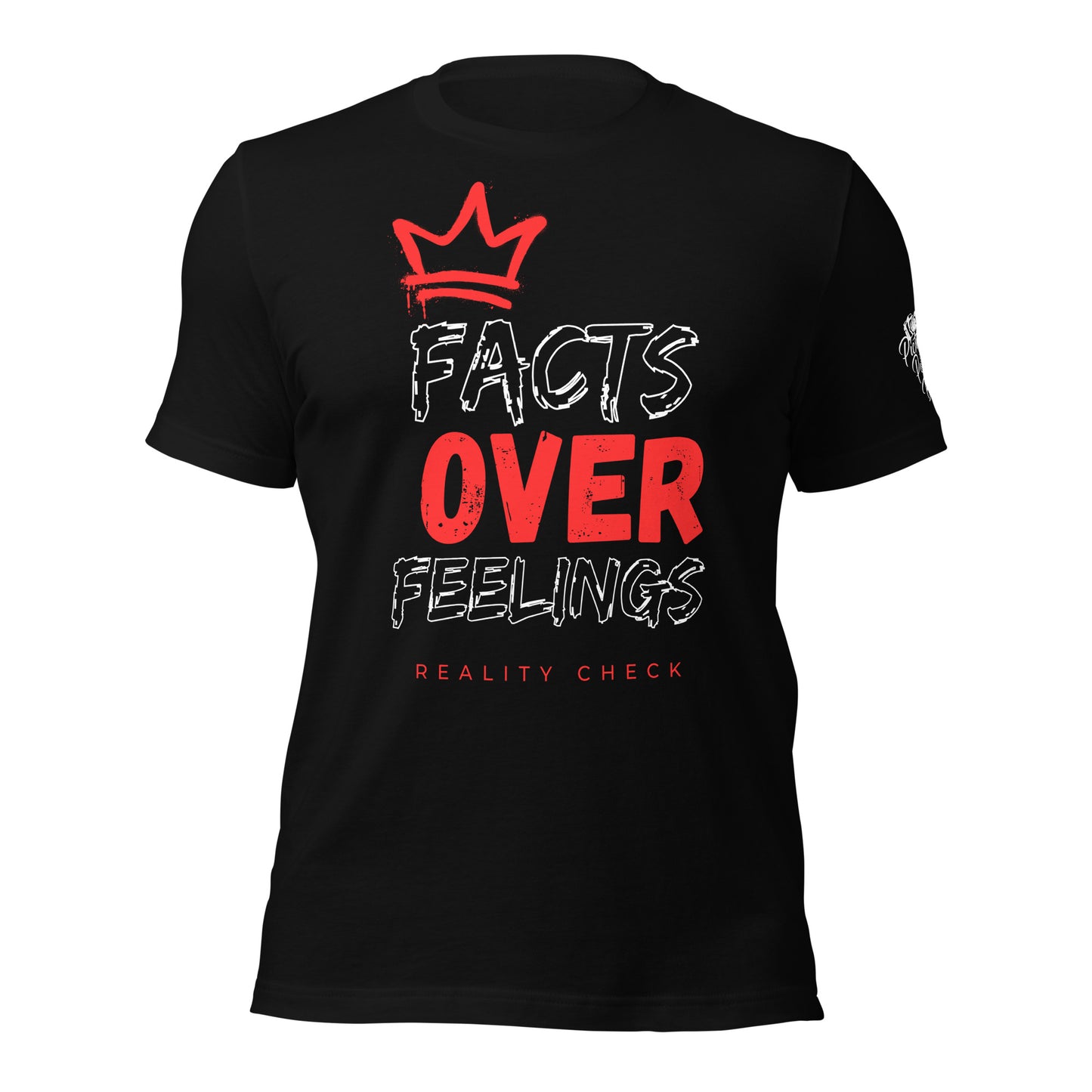 Facts Over Feelings - Red Crown - Bellas Canvas t-shirt