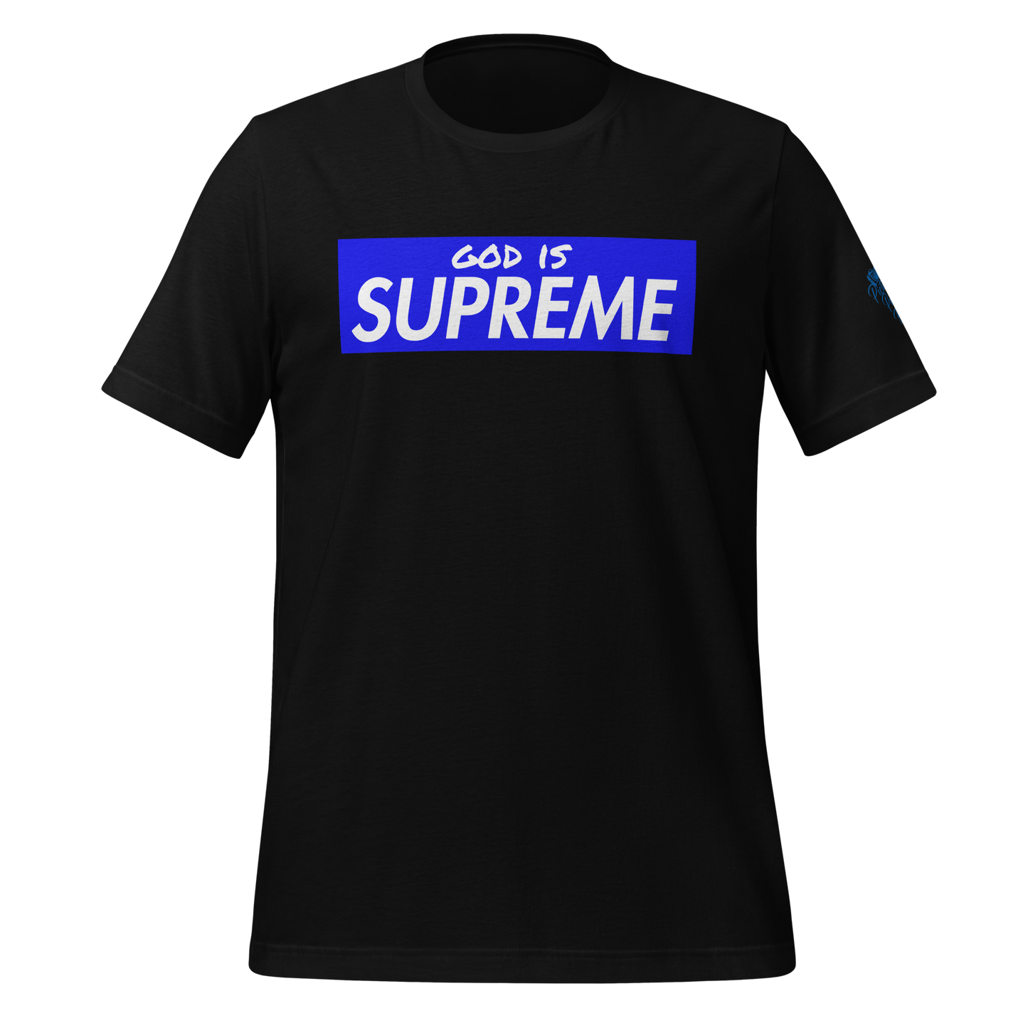 Blue/White GOD is Supreme Men’s t-shirt