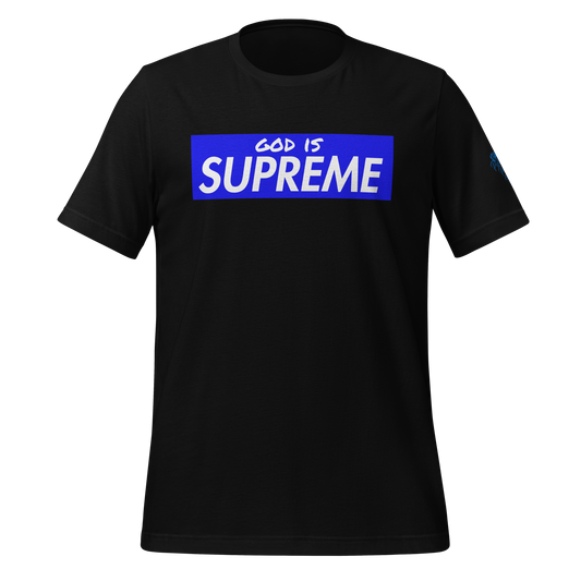 Blue/White GOD is Supreme Men’s t-shirt