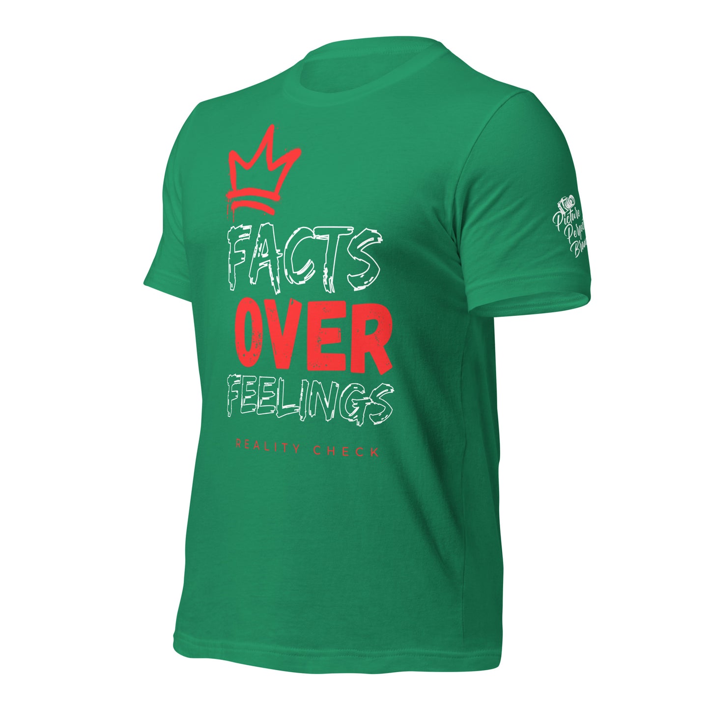 Facts Over Feelings - Red Crown - Bellas Canvas t-shirt