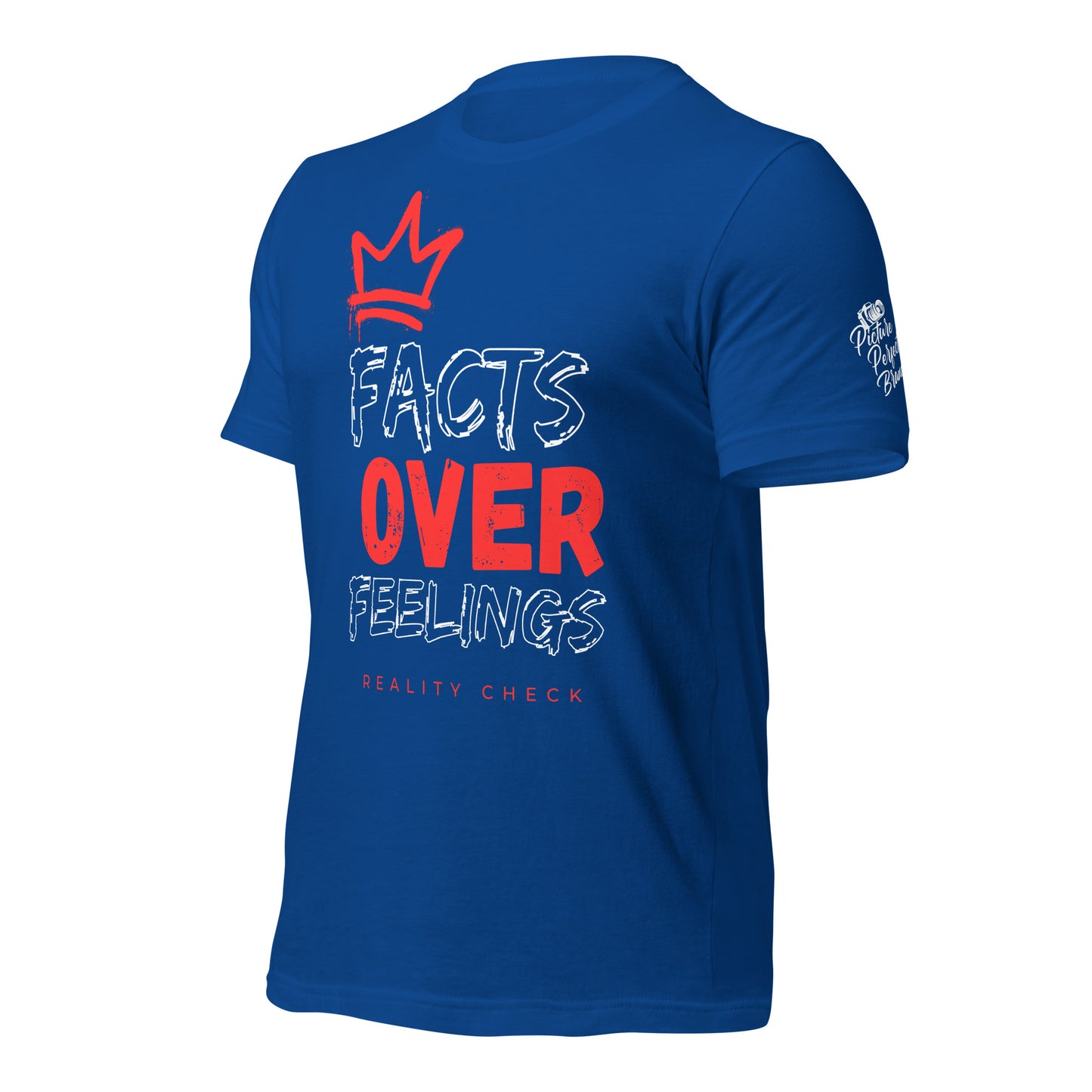 Facts Over Feelings - Red Crown - Bellas Canvas t-shirt