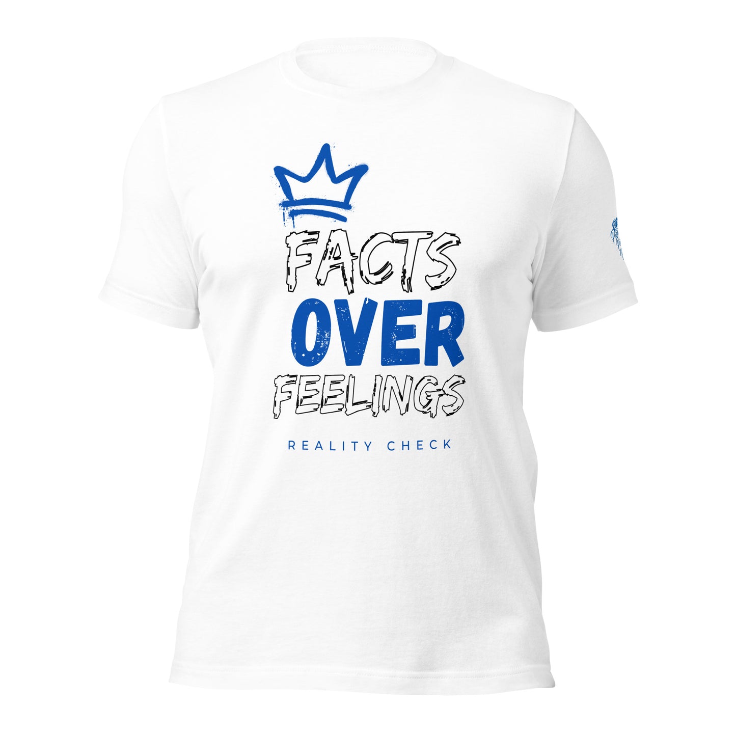 Facts Over Feelings - Red Crown - Bellas Canvas t-shirt