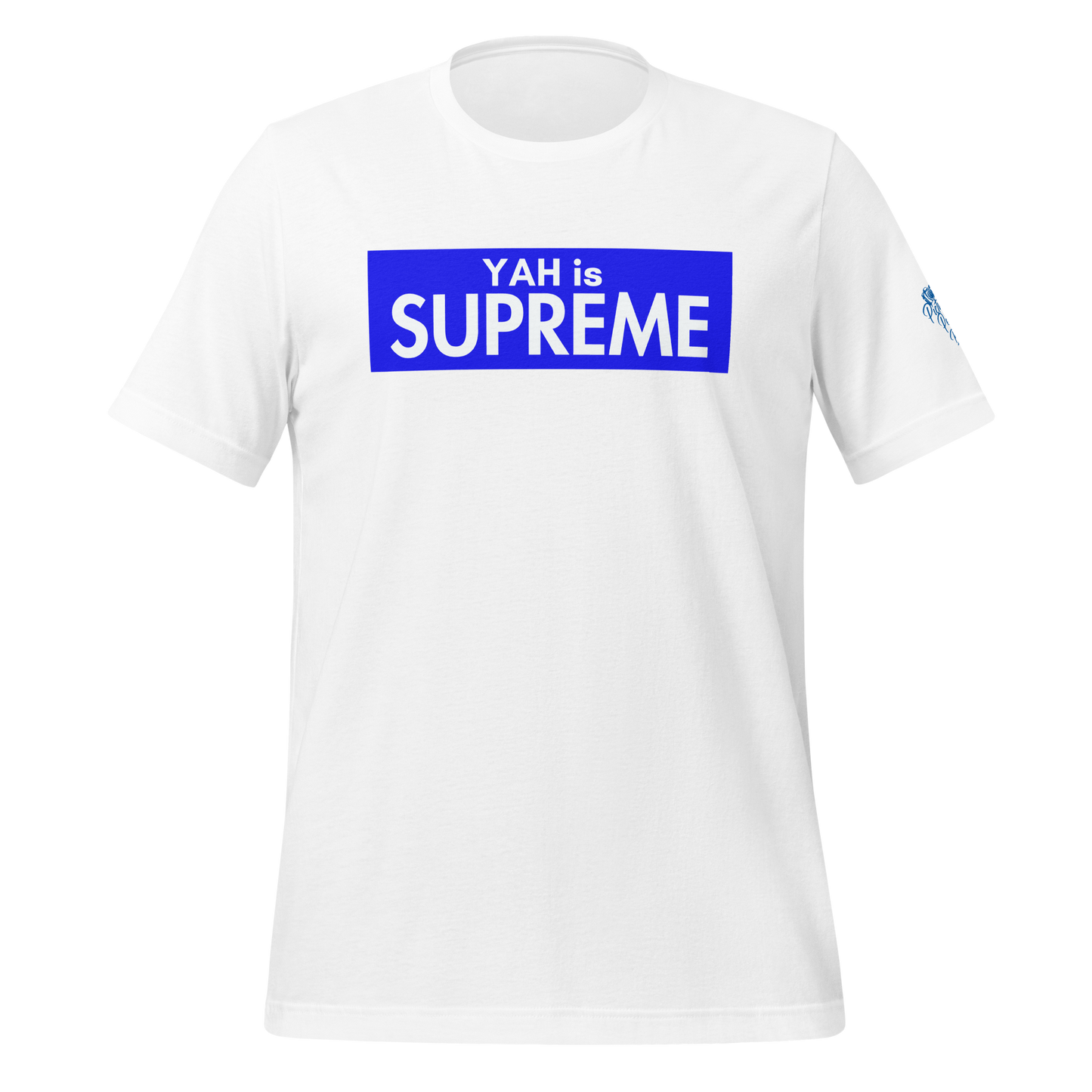 Blue/White YAH is Supreme Men’s t-shirt