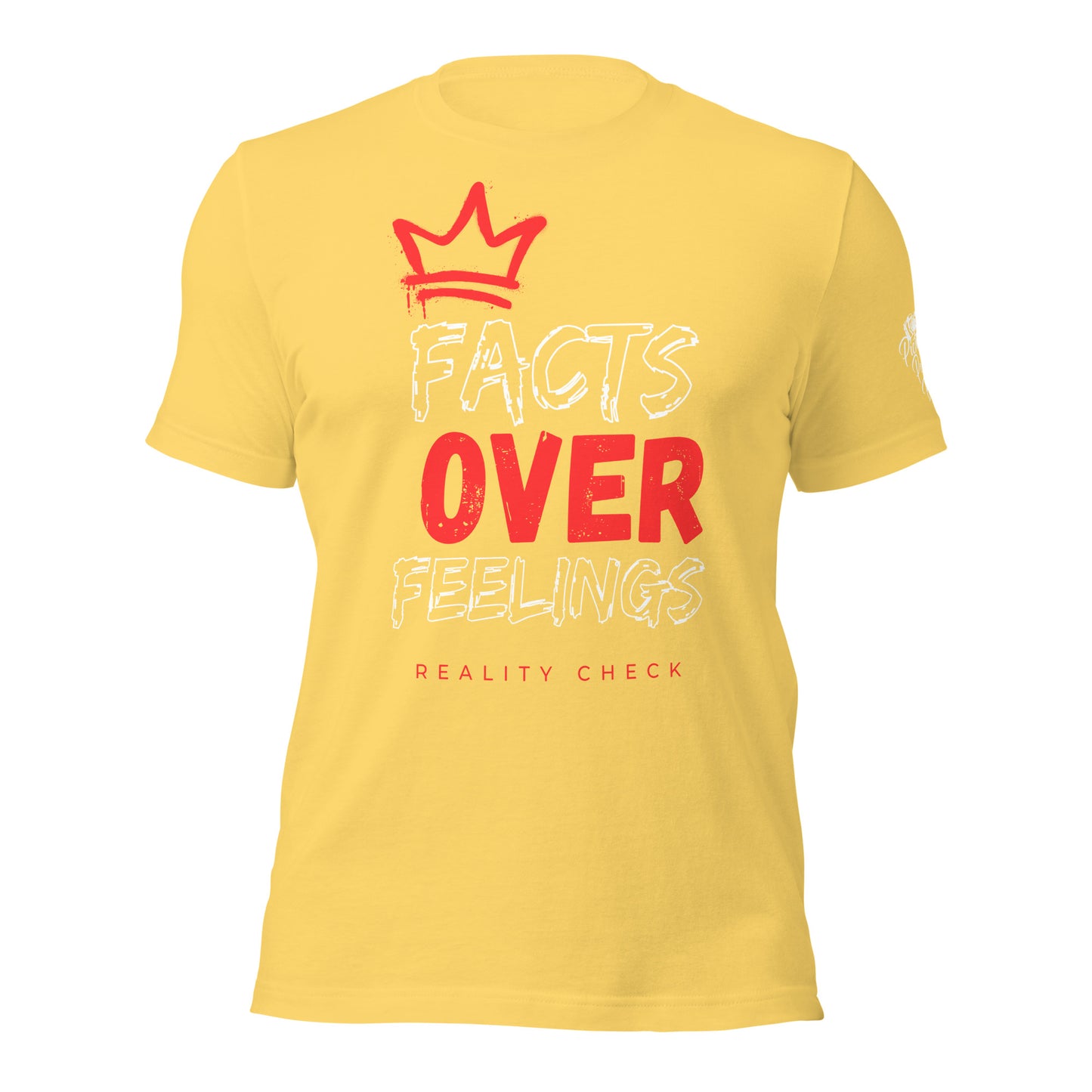 Facts Over Feelings - Red Crown - Bellas Canvas t-shirt