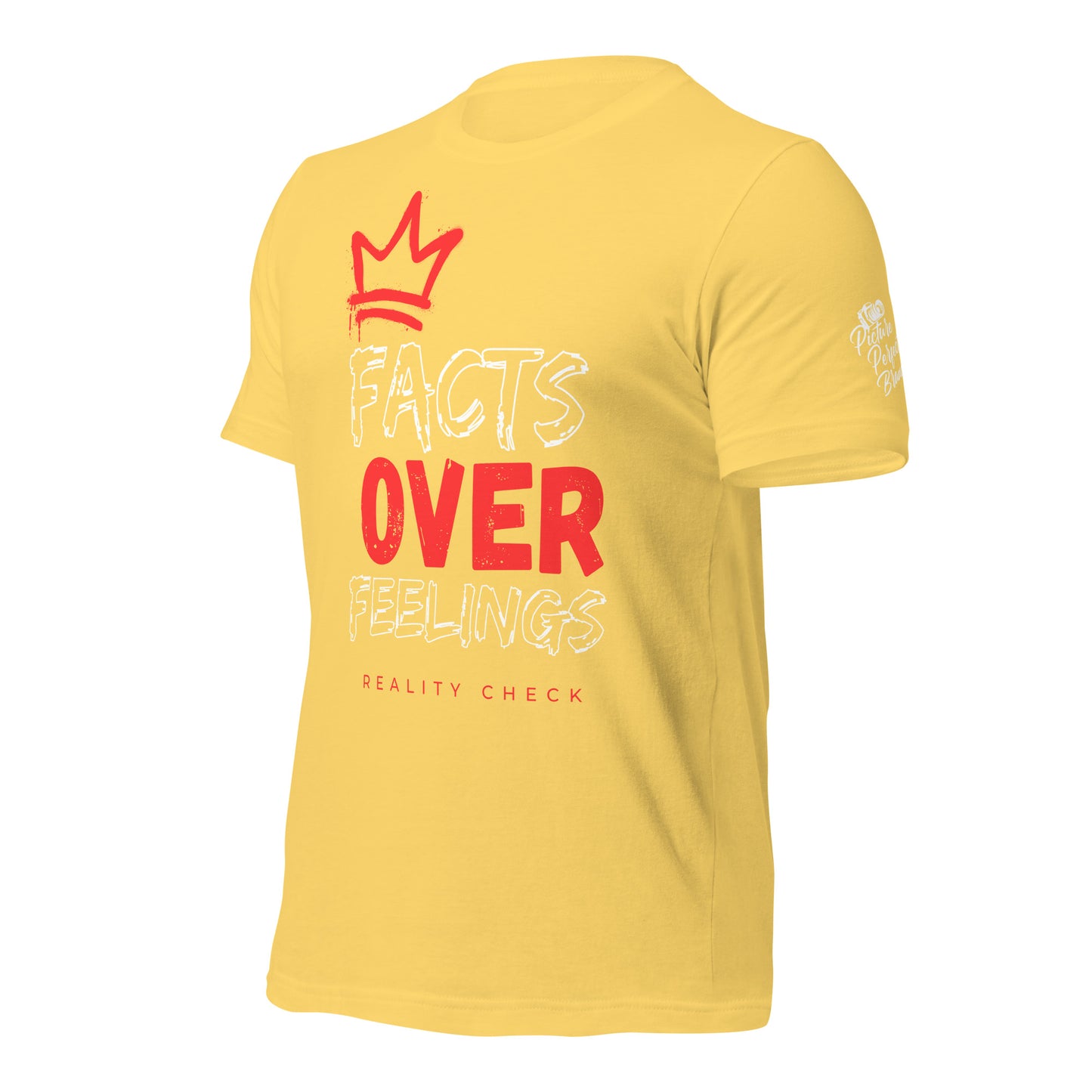 Facts Over Feelings - Red Crown - Bellas Canvas t-shirt