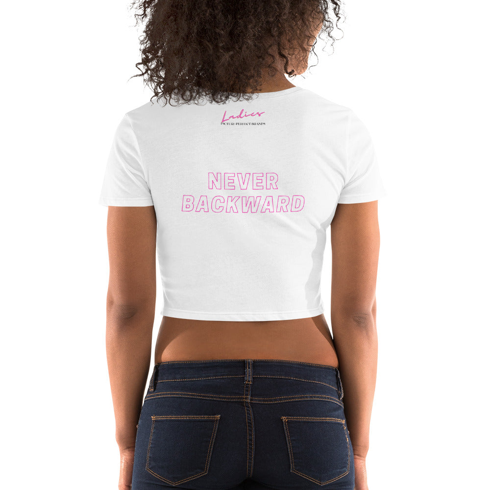 Women’s “Hustle Forward” Crop Tee